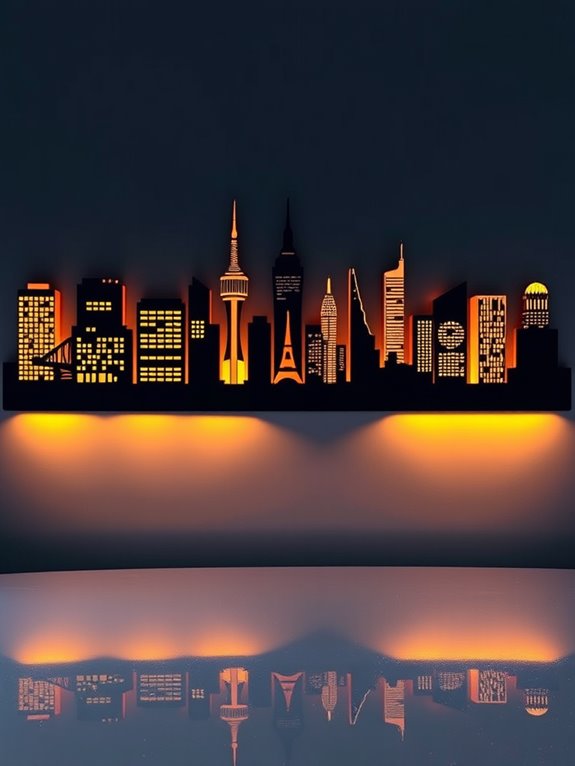 custom cityscape night lamps