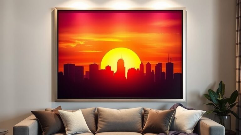 customizable city skyline decor