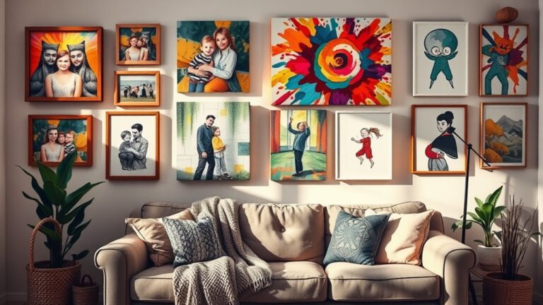 customized family room decor