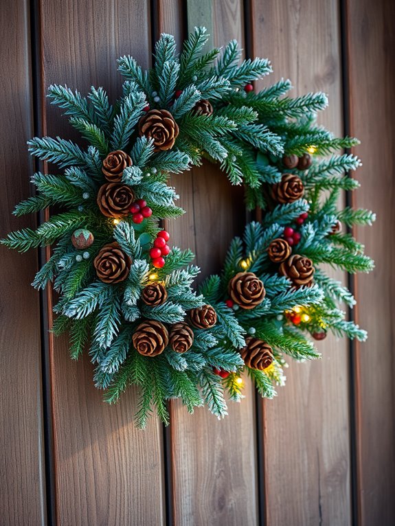 decorate with seasonal wreaths