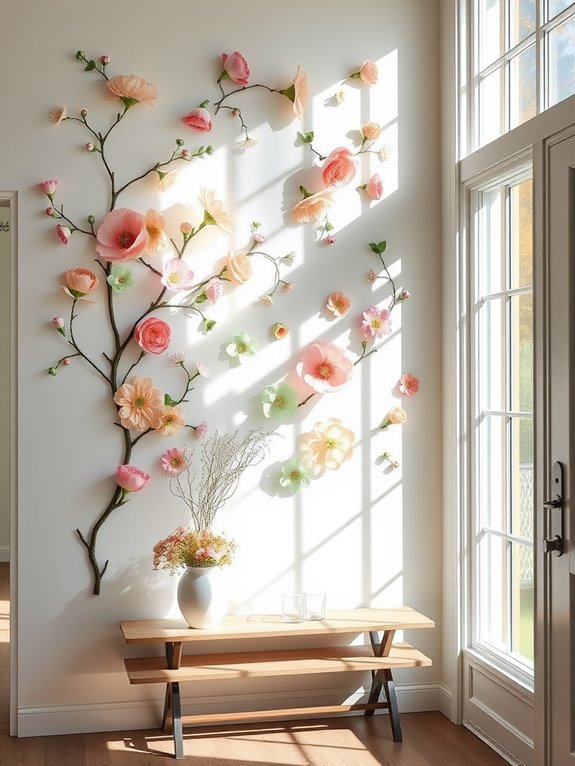 decorative floral wall stickers