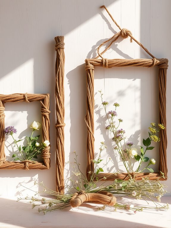 decorative twine frame design