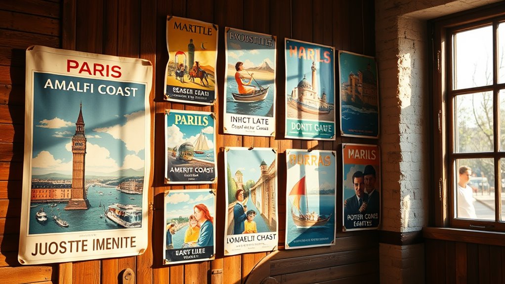 decorative vintage travel art