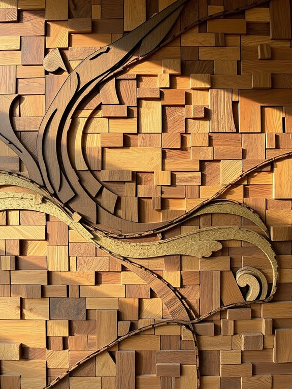 decorative wooden mosaic designs