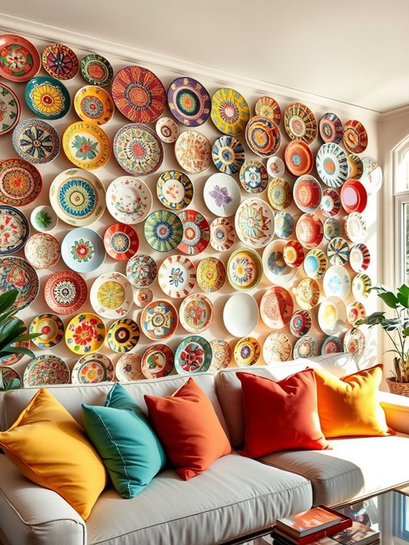 display decorative plates creatively