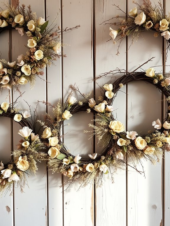 dried floral wreath decorations