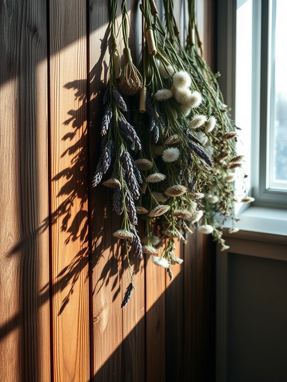 dried seasonal floral arrangement