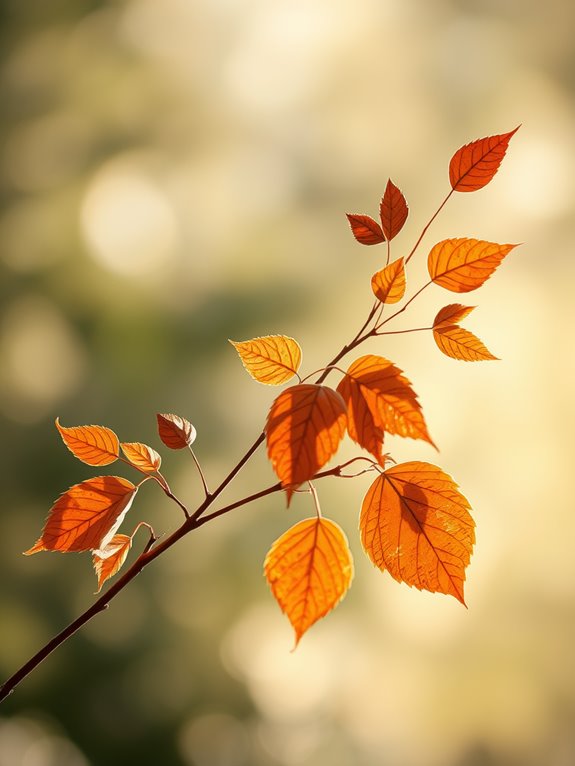 earthy abstract autumn foliage