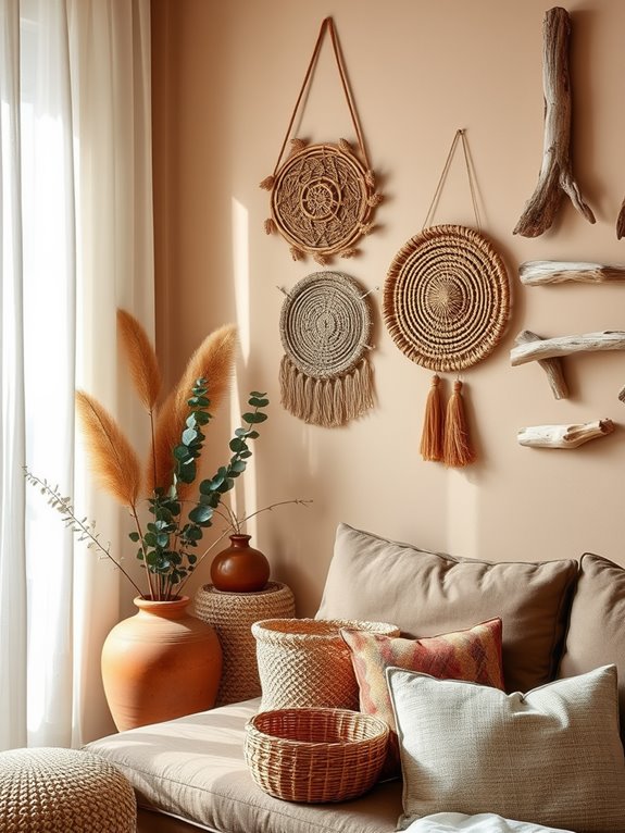 earthy tones wall decor