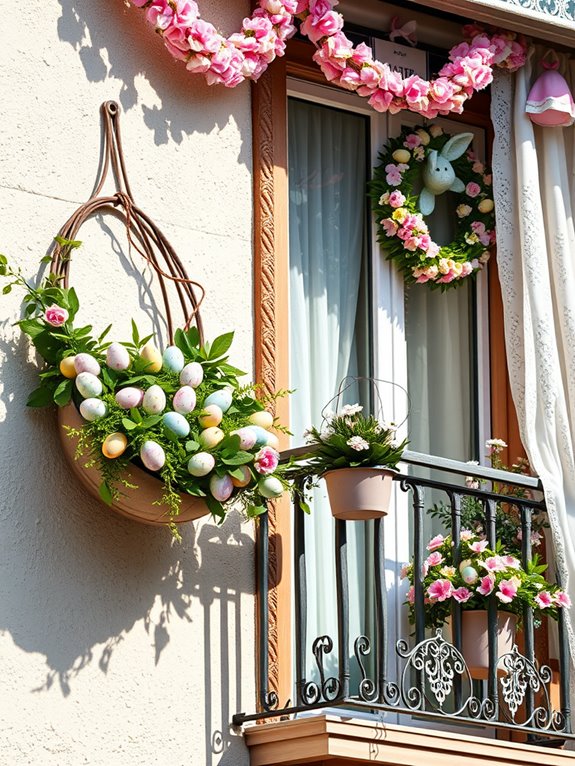 easter balcony wall decor