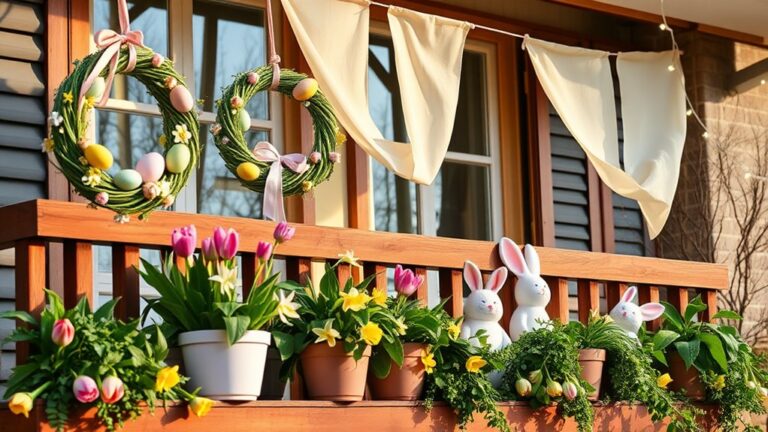 easter balcony wall decorations