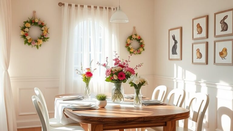 easter dining room decor