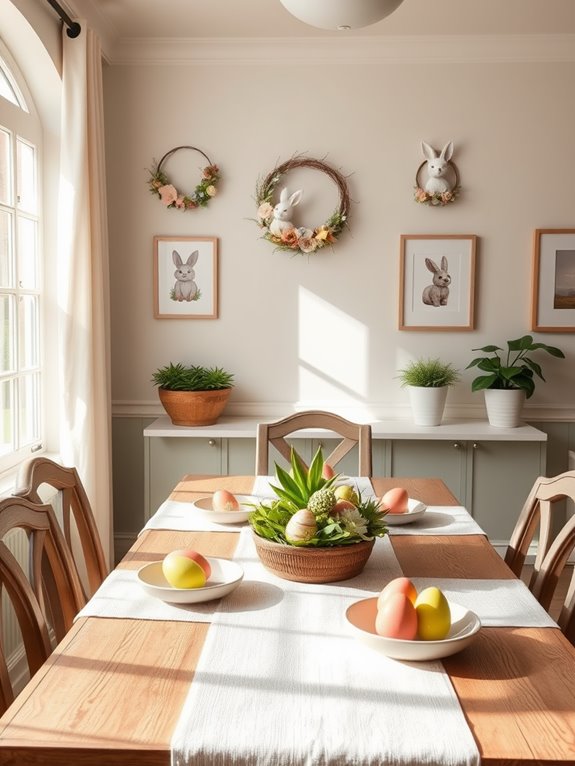 easter dining room decor