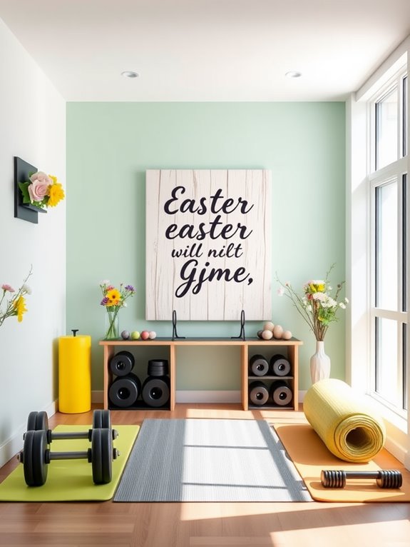 easter home gym decor considerations