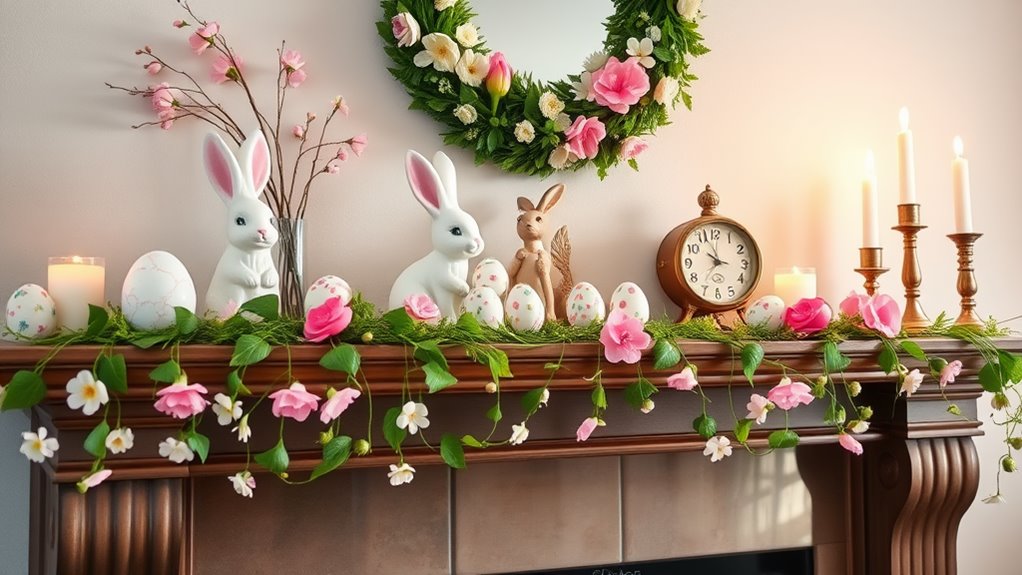 easter mantel decor ideas