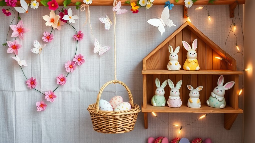 easter themed closet wall decor