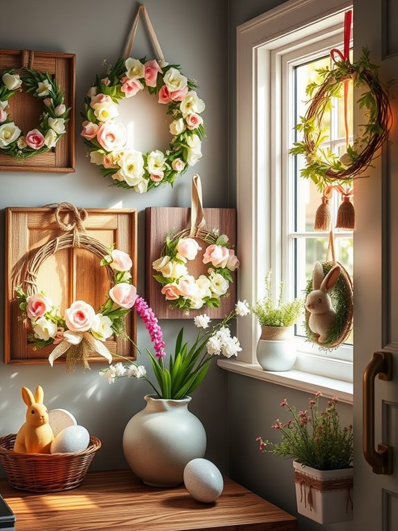 easter themed door decor