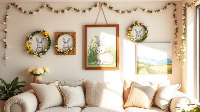 easter themed living room decor