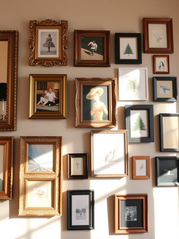 eclectic frame combinations enhance aesthetics