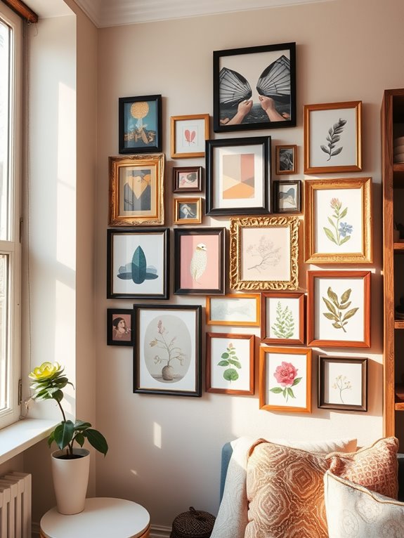 eclectic frame style combinations