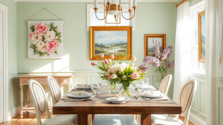 elegant spring dining decor