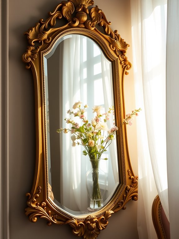 elegant vintage mirror decor