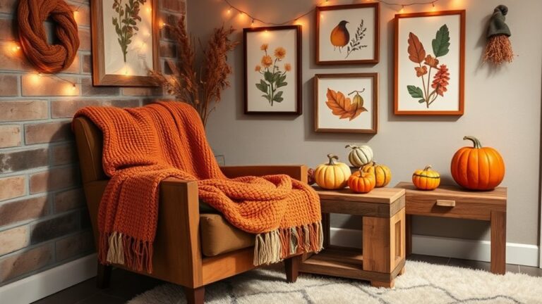 fall basement wall decor