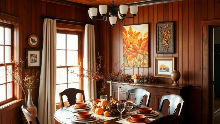 fall dining room decor