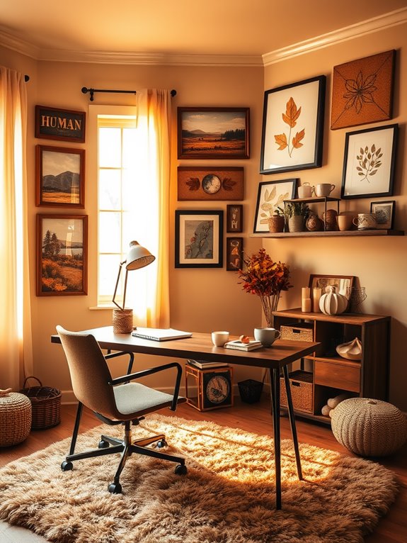 fall home office decor