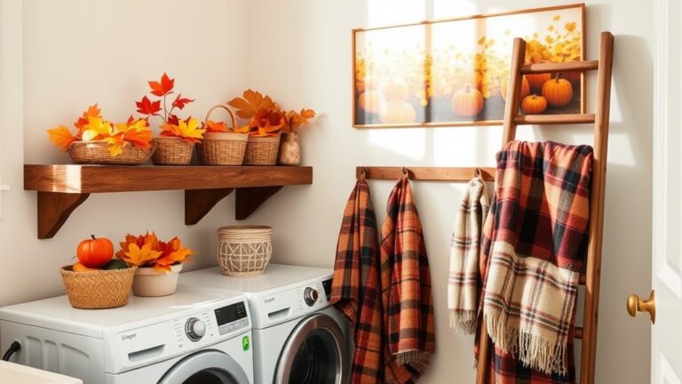 fall laundry room decor