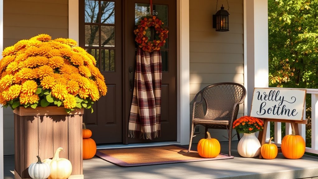 fall porch wall decor