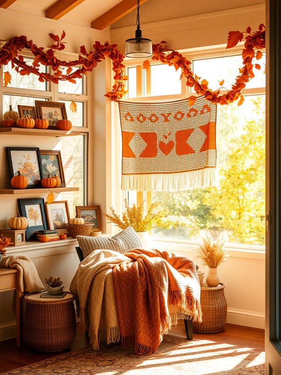 fall sunroom wall decor