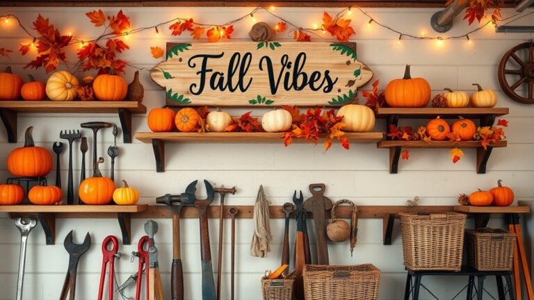 fall themed garage decor ideas