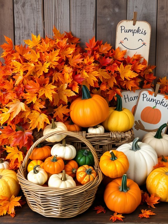 festive autumn pumpkin decorations