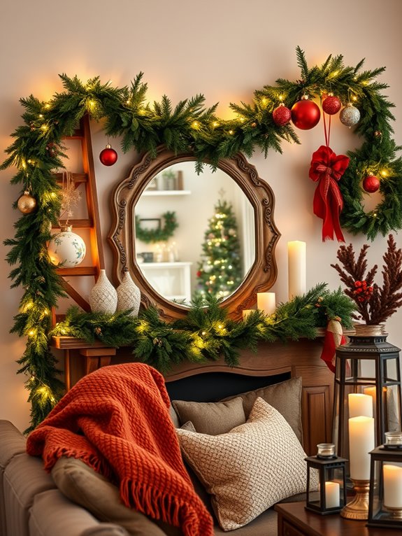 festive decorative touches display