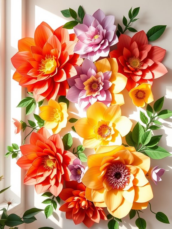 floral wall art projects