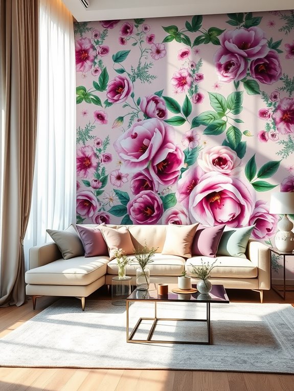 floral wallpaper for freshness