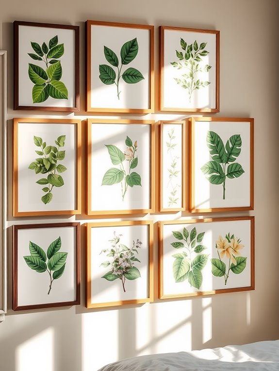 framed prints of botanicals