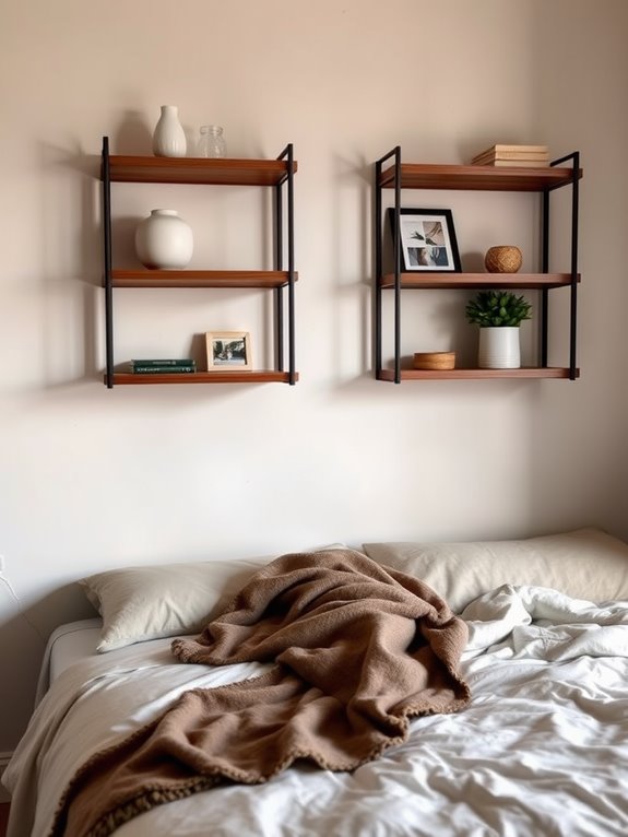 functional and decorative shelving