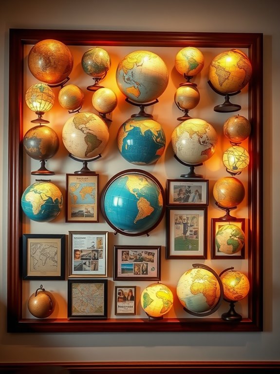 globes for travel decor