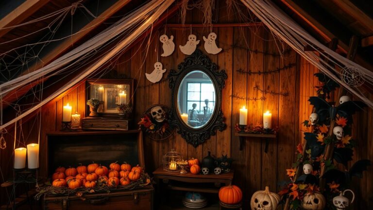 halloween attic wall decor