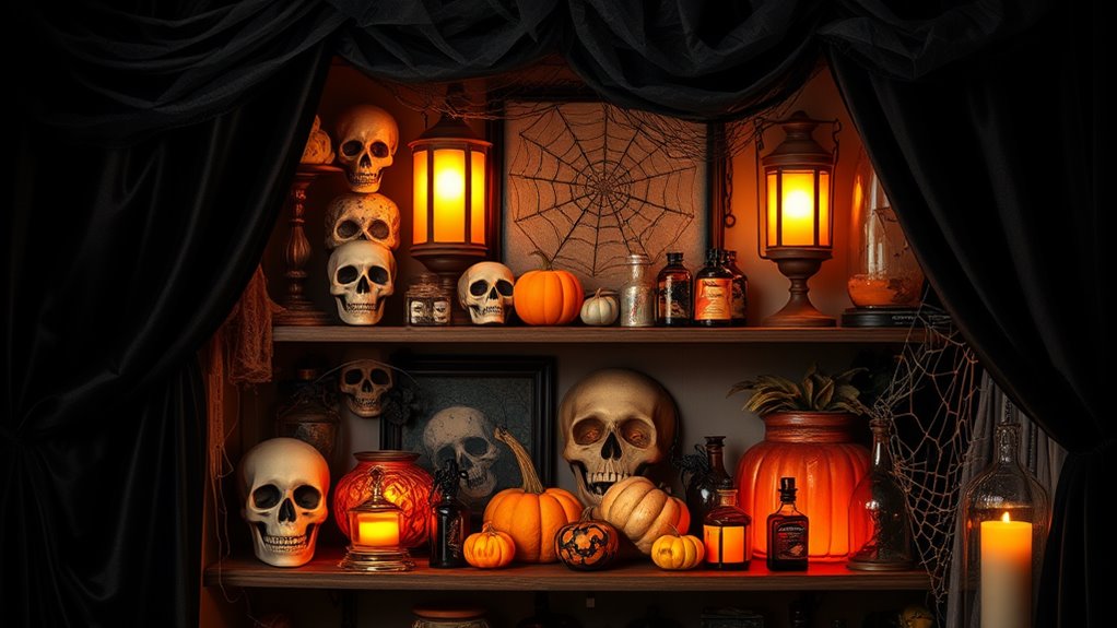 halloween closet wall decor