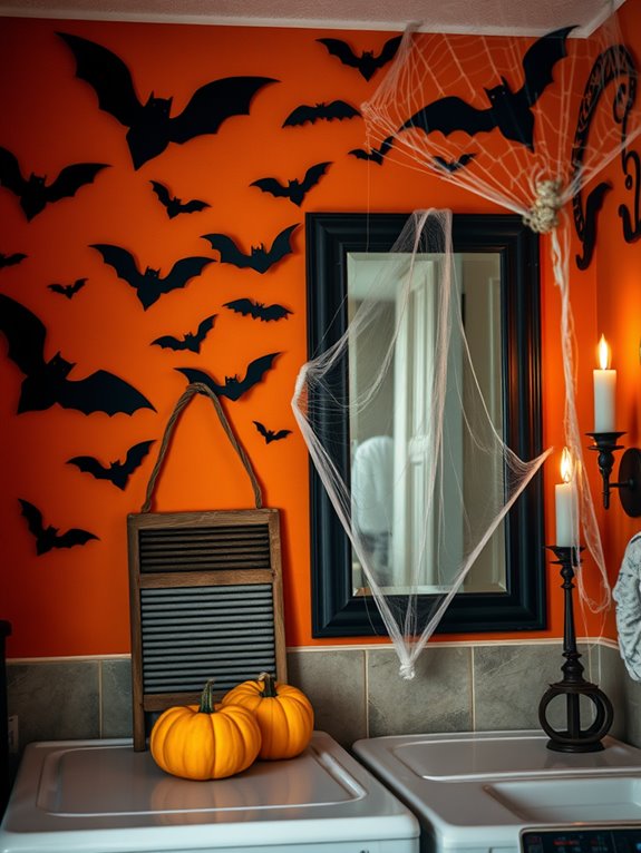 halloween laundry room decor