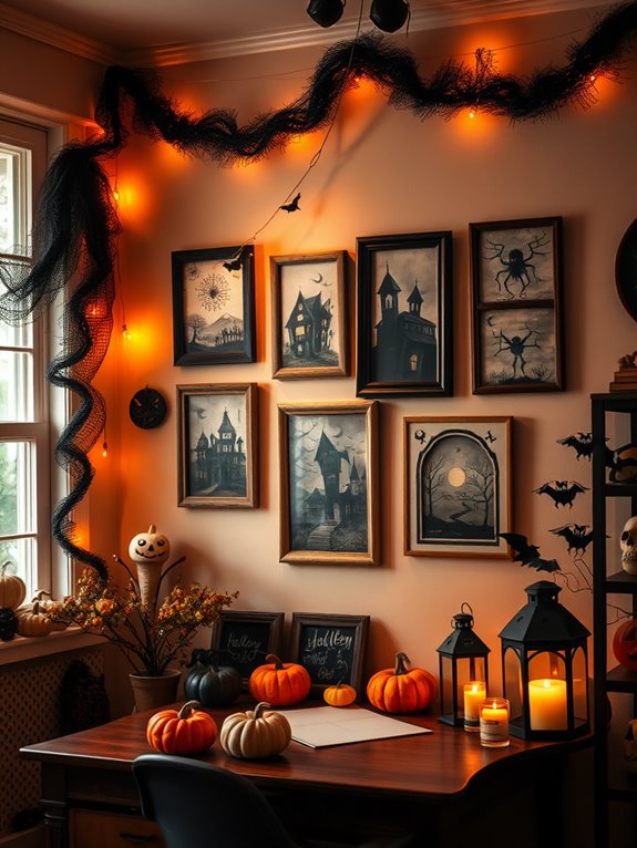 halloween study room decor