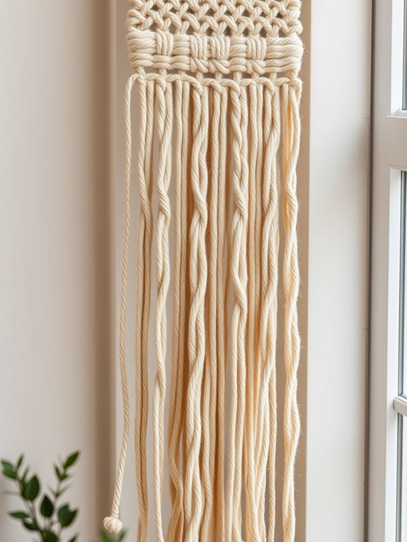 handcrafted textile wall decor
