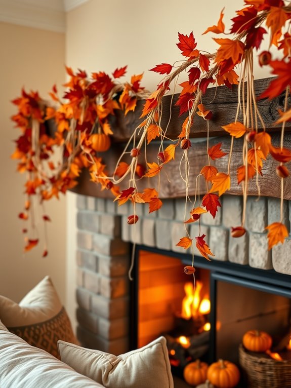 handmade autumn garlands celebration