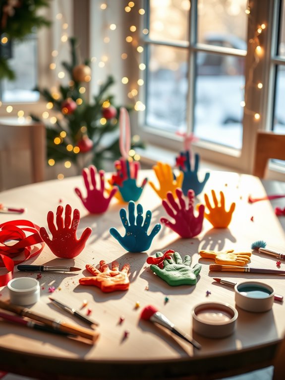 handprint ornament making activity
