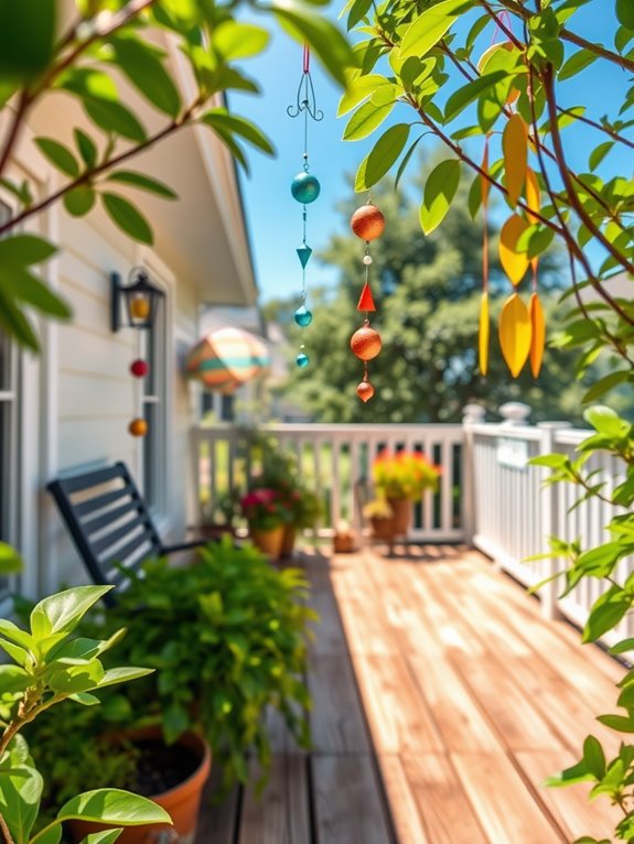 hang cheerful wind chimes