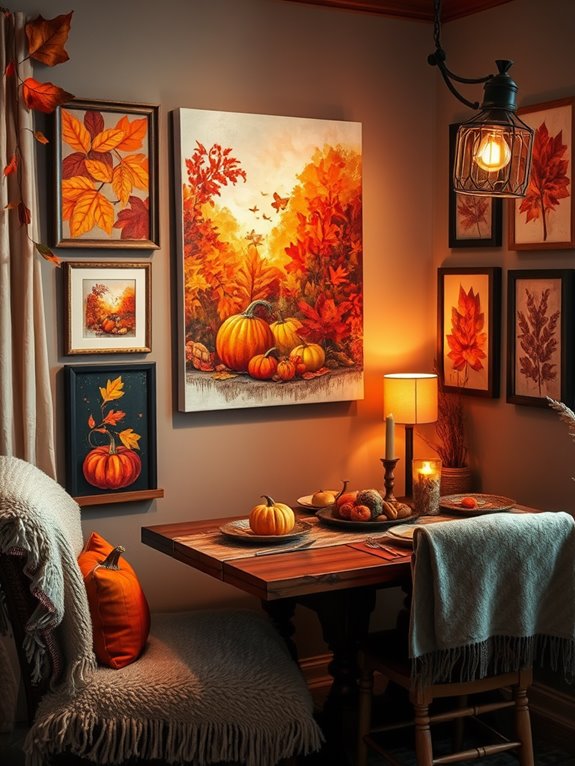 harvest themed art decor