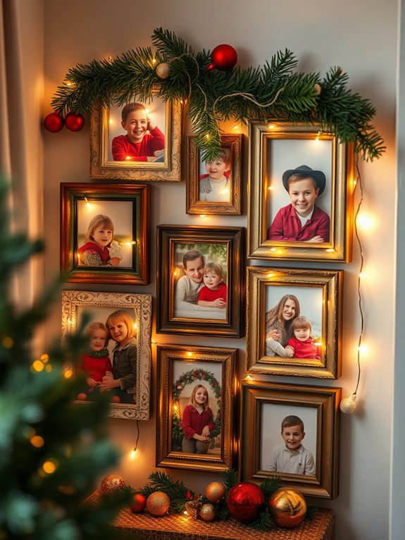 holiday photo frame collage